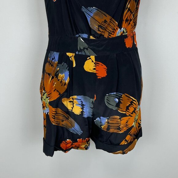 Haven Womens Floral Halter Shorts Romper Strappy Halter One Piece size Medium - Picture 8 of 11